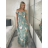 Women's short sleeve summer casual dress (S/M/L ONE SIZE) ITALIAN FASHION IMWGB25022 -   black -   M / L