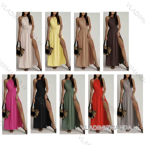 Women's short sleeve summer casual dress (S/M/L ONE SIZE) ITALIAN FASHION IMWGB25022
