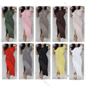 Women's short sleeve summer casual dress (S/M/L ONE SIZE) ITALIAN FASHION IMWGB25022