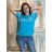 Tunic with pendant short sleeve women's plus size (3XL/4XL ONE SIZE) ITALIAN FASHION IMC23020
