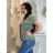 Tunic with pendant short sleeve women's plus size (3XL/4XL ONE SIZE) ITALIAN FASHION IMC23020