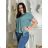 Women's tunic extended short sleeve (UNI S-M) SWEETISIMA ITALIAN FASHION IMD20069 white