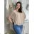 Tunic Blouse Short Sleeve Women's Plus Size (XL/2XL/3XL ONE SIZE) ITALIAN FASHION IM424128