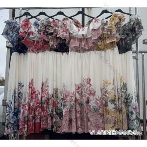 Women's short sleeve summer casual dress (S/M/L ONE SIZE) ITALIAN FASHION IMWGB25022