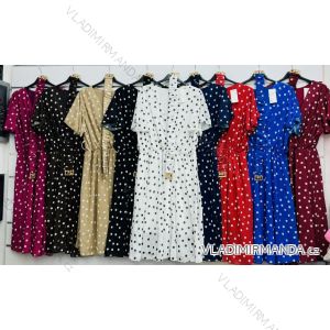 Women's short sleeve summer casual dress (S/M/L ONE SIZE) ITALIAN FASHION IMWGB25022