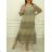 Women's short sleeve summer casual dress (S/M/L ONE SIZE) ITALIAN FASHION IMWGB25022