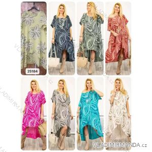 Women's short sleeve summer casual dress (S/M/L ONE SIZE) ITALIAN FASHION IMWGB25022