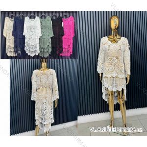 Women's long sleeve furry sweater (S/M/L ONE SIZE) ITALIAN FASHION IMWCH25116