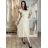 Women's short sleeve summer casual dress (S/M/L ONE SIZE) ITALIAN FASHION IMWGB25022