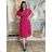 Women's short sleeve summer casual dress (S/M/L ONE SIZE) ITALIAN FASHION IMWGB25022