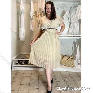 Women's short sleeve summer casual dress (S/M/L ONE SIZE) ITALIAN FASHION IMWGB25022