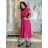 Women's short sleeve summer casual dress (S/M/L ONE SIZE) ITALIAN FASHION IMWGB25022