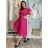 Women's short sleeve summer casual dress (S/M/L ONE SIZE) ITALIAN FASHION IMWGB25022