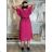 Women's short sleeve summer casual dress (S/M/L ONE SIZE) ITALIAN FASHION IMWGB25022