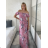 Women's short sleeve summer casual dress (S/M/L ONE SIZE) ITALIAN FASHION IMWGB25022 -   black -   M / L