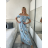 Women's short sleeve summer casual dress (S/M/L ONE SIZE) ITALIAN FASHION IMWGB25022 -   black -   M / L