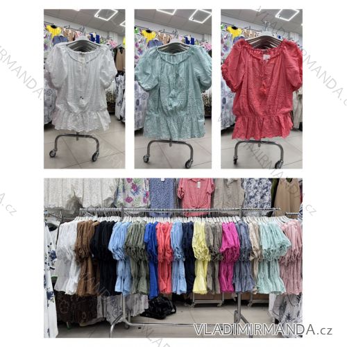 Women's long sleeve furry sweater (S/M/L ONE SIZE) ITALIAN FASHION IMWCH25116