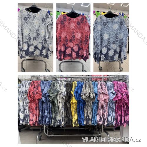 Women's long sleeve furry sweater (S/M/L ONE SIZE) ITALIAN FASHION IMWCH25116