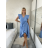 Women's short sleeve summer casual dress (S/M/L ONE SIZE) ITALIAN FASHION IMWGB25022