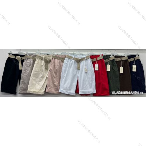Elegant trousers with belt for women (S/M/L ONE SIZE) ITALIAN FASHION IM425057