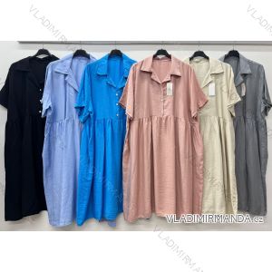 Short shirt dress, short sleeves, women's, oversized (48/50/52 ONE SIZE) ITALIAN FASHION IM425437