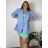 Women's Long Sleeve Knitted Sweater (S/M ONE SIZE) ITALIAN FASHION IMWDT23005