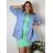 Women's Long Sleeve Knitted Sweater (S/M ONE SIZE) ITALIAN FASHION IMWDT23005