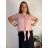 Women's elegant party long sleeve dress (S/M ONE SIZE) ITALIAN FASHION IM322282 46/48/50 dark emerald