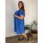 Short casual summer dress, short sleeves, women's oversized (54/56/58 ONE SIZE) ITALIAN FASHION IM425040
