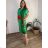 Women's Light Knitted Long Sleeve Sweater (L/XL ONE SIZE) ITALIAN FASHION IM723GALA 44/46/48 green