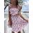 Women's short sleeve summer casual dress (S/M/L ONE SIZE) ITALIAN FASHION IMWGB25022