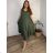 Women's long summer oversize pants (S/M/L ONE SIZE) ITALIAN FASHION IM425271  green