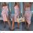 Women's short sleeve summer casual dress (S/M/L ONE SIZE) ITALIAN FASHION IMWGB25022