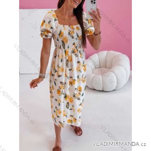 Šaty elegantní krátké dlouhý rukáv dámské (S/M ONE SIZE) ITALSKÁ MÓDA IMWC217235
