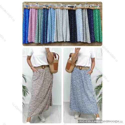 Women's long skirt with belt (XS/S/M ONE SIZE) ITALIAN FASHION IMWBL251611