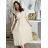 Elegant trousers with belt for women (S/M/L ONE SIZE) ITALIAN FASHION IM425057 S / M / L beige