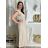 Elegant trousers with belt for women (S/M/L ONE SIZE) ITALIAN FASHION IM425057 S / M / L beige
