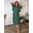 Elegant trousers with belt for women (S/M/L ONE SIZE) ITALIAN FASHION IM425057 48/50 green