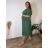 Elegant trousers with belt for women (S/M/L ONE SIZE) ITALIAN FASHION IM425057 48/50 green
