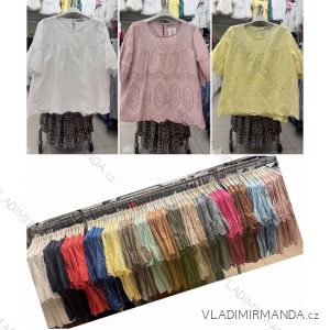 Women's long sleeve furry sweater (S/M/L ONE SIZE) ITALIAN FASHION IMWCH25116