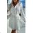 Women's Long Sleeve Leather Jacket (S/M ONE SIZE) ITALIAN FASHION IMPOC23E55302