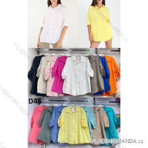 Women's Long Sleeve Knitted Sweater (S/M ONE SIZE) ITALIAN FASHION IMWDT23005