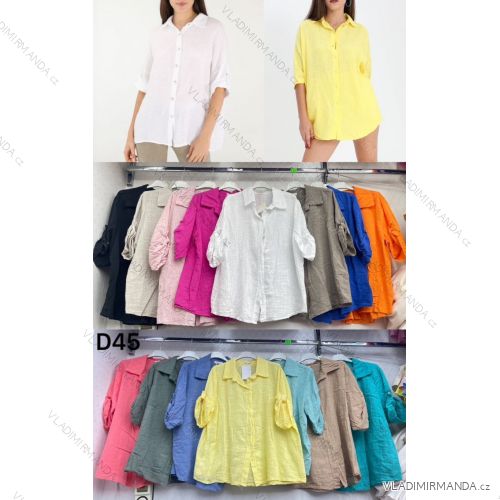 Women's Long Sleeve Knitted Sweater (S/M ONE SIZE) ITALIAN FASHION IMWDT23005