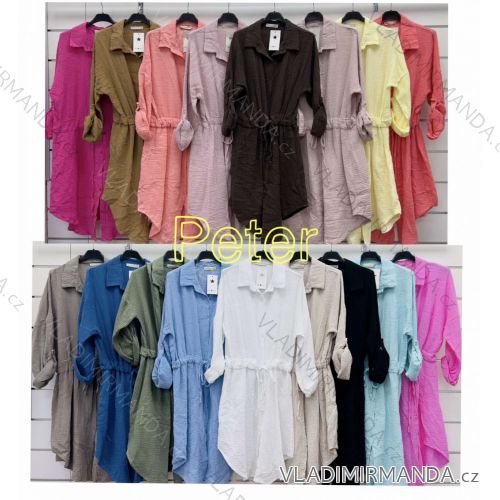 Long summer Spanish dress, long sleeve, women's, oversized (42/44/46 ONE SIZE) ITALIAN FASHION IMWCP25166