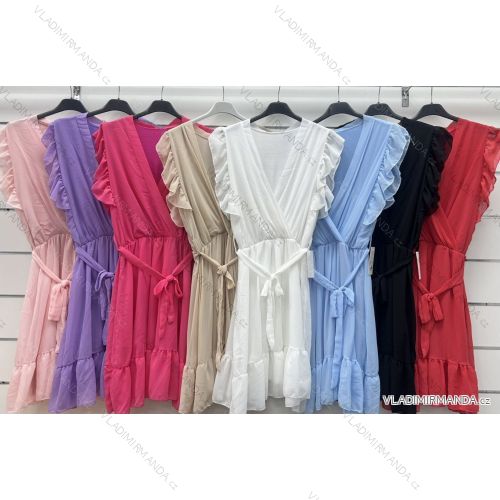 Long summer Spanish dress, long sleeve, women's, oversized (42/44/46 ONE SIZE) ITALIAN FASHION IMWCP25166