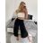 Women's Summer Aladinka Long Pants (S/M/L ONE SIZE) ITALIAN FASHION IMD24029