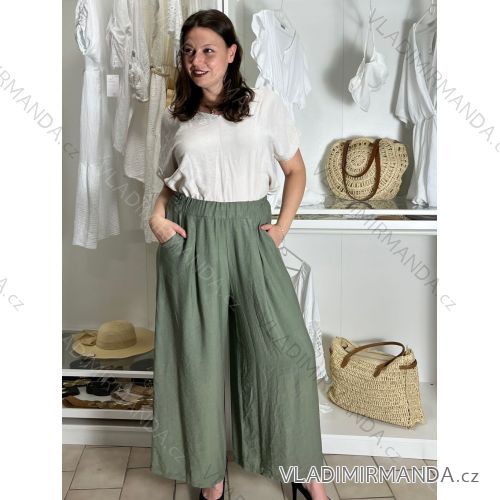 Women's oversized leisure trousers (48/50/52 ONE SIZE) ITALIAN FASHION IM425438