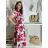 Women's 3/4 long sleeve shirt dress (XS/S/M ONE SIZE) ITALIAN FASHION IMD25030 -   red -   S / M / L