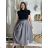 Elegant trousers with belt for women (S/M/L ONE SIZE) ITALIAN FASHION IM425057 -   grey -   S / M / L