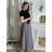 Elegant trousers with belt for women (S/M/L ONE SIZE) ITALIAN FASHION IM425057 -   grey -   S / M / L